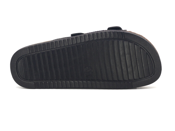 Witta Zenne 55304 Çift Toka Comfort Kutulu Günlük Terlik Siyah - 3