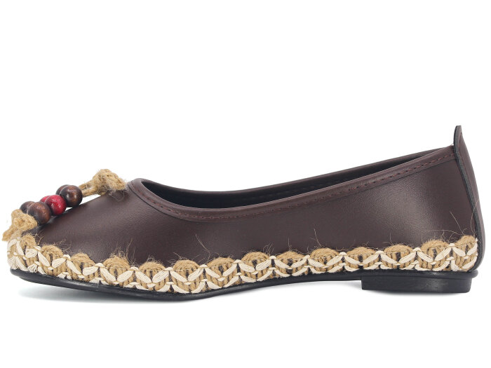 Yiğit Zenne Boncuk Babet Ayakkabı Kahve - Yiğit (1)