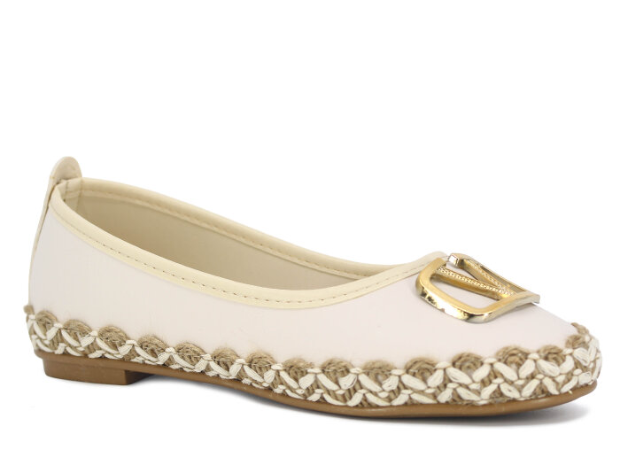 Yiğit Zenne V Toka Babet Ayakkabı Krem - 1