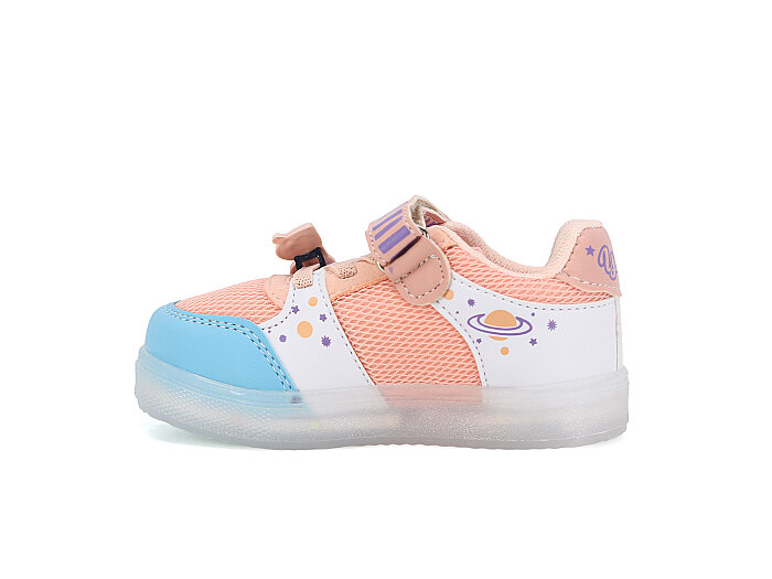 Yumix Bebe T03 Işıklı Anorak Spor Ayakkabı Beyaz - Pudra - 2