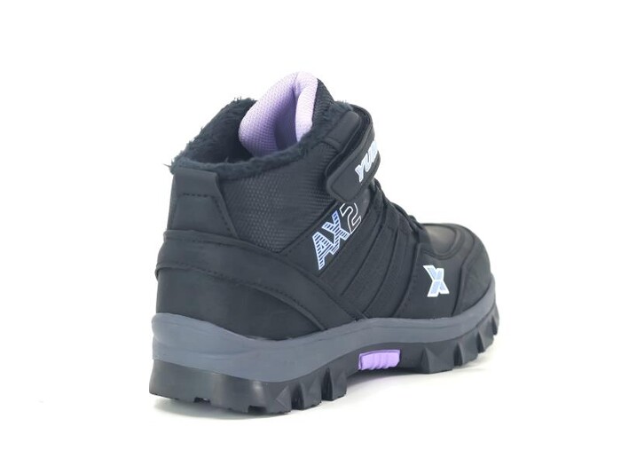 Yumix Filet Trekking Uzun Bot Siyah - Lila