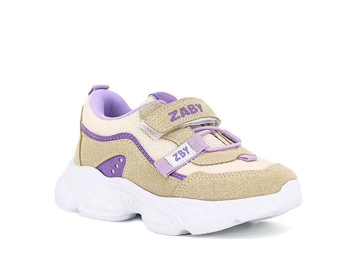 Zaby Patik 6001 Cırtlı Spor Ayakkabı Bej - 1