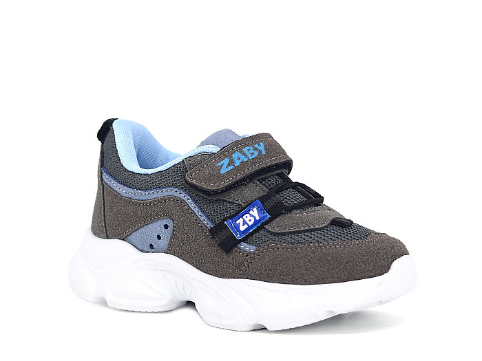 Zaby Patik 6001 Cırtlı Spor Ayakkabı Füme - 1