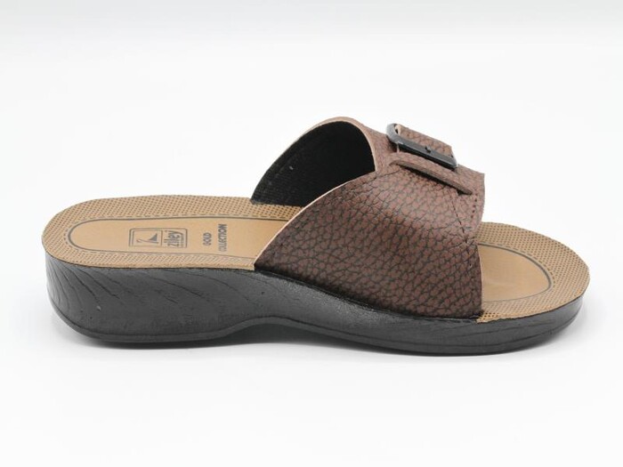 Ziley Zenne 00042.25 Tek Toka Poşetli Günlük Terlik Kahve - Ziley (1)