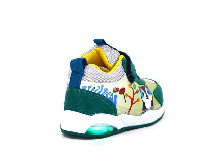 Zıpzıp Bebe 055 Resimli Cilt Işıklı Spor Ayakkabı Petrol - Buz - 3