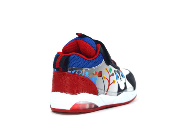 Zıpzıp Bebe 055 Resimli Cilt Işıklı Spor Ayakkabı Siyah - Kırmızı - 3