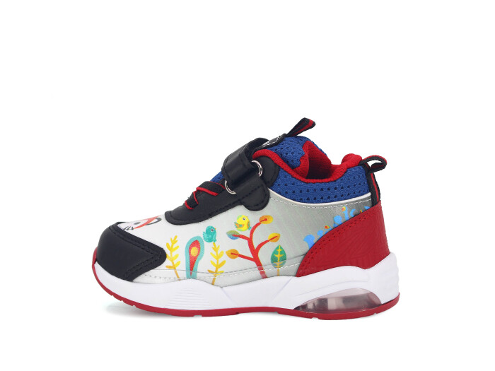 Zıpzıp Bebe 055 Resimli Cilt Işıklı Spor Ayakkabı Siyah - Pembe - 2